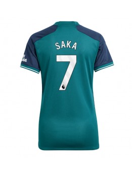 Arsenal Bukayo Saka #7 Ausweichtrikot für Frauen 2023-24 Kurzarm